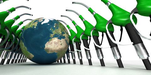 pompe essence verte globe