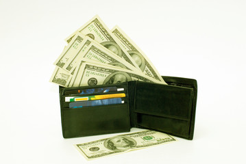 american dollars in wallet