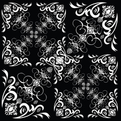 flower tile multi small