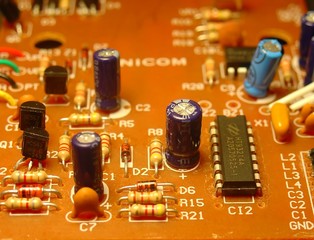 electronic components board