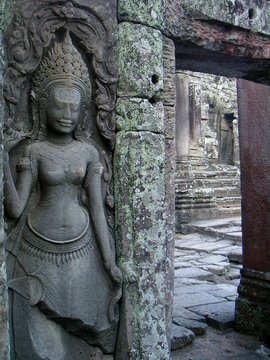 Estatua en Angkor,Camboya