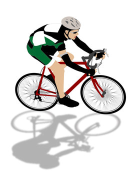 speed biker illustration
