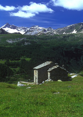 Fototapeta na wymiar alpine chalet