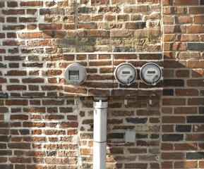 fake brick meters