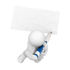 little people write a card