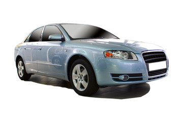Naklejka premium blue sports car