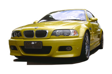 gold sports car