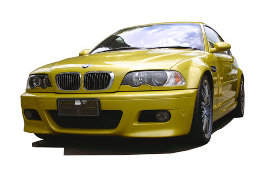 Fototapeta gold sports car