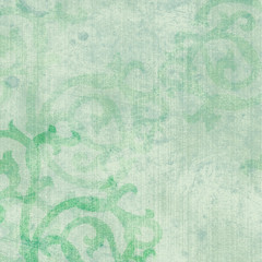 Fototapeta na wymiar green scrolls
