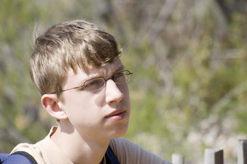 teen looking-up