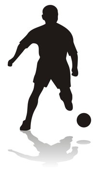 recommend clip art: soccer player