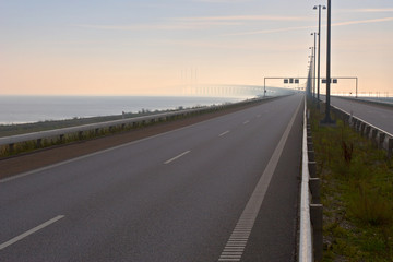 Fototapeta premium bridge between denmark and sweden