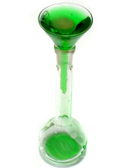 glass flask and funnel