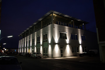 moderne fassadenbeleuchtung