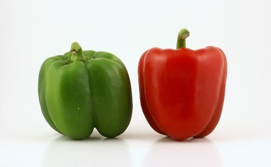red and green pepper