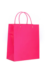 vibrant pink shopping bag