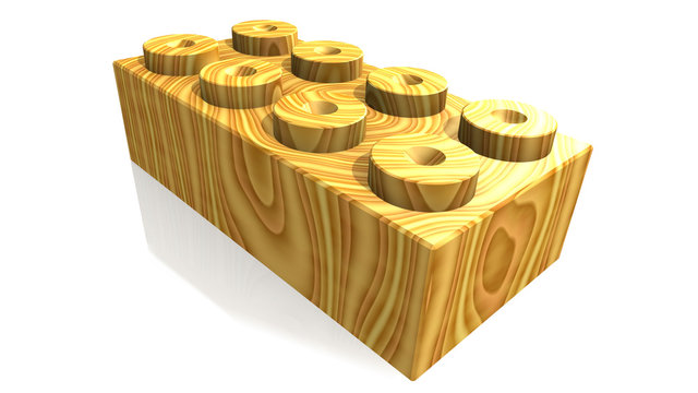 blocco in legno chiaro