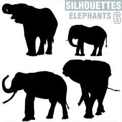 elephants silhouettes 6