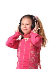 girl in the earphones