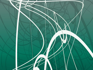 green organic ornament