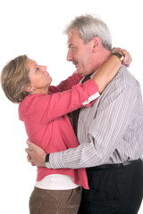 happy middleaged couple