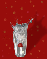 splashes 2 on red
