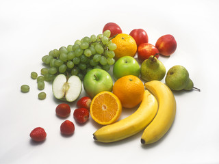 a selection of fruits