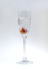 the grape in the glass