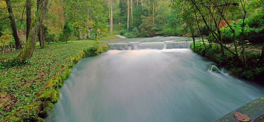 fast river with  long exposure