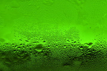 waterdrops on green glass - 1969283