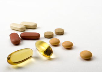 selection of vitamins