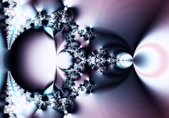 Fototapeta premium purple satin fractal abstract