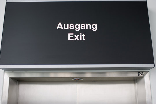 ausgang - exit