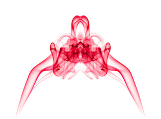 abstract red smoke