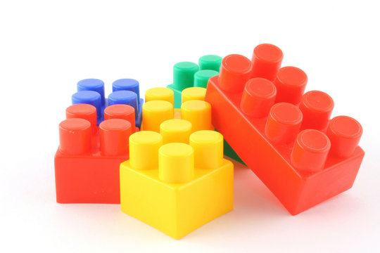 stack of colorful building blocks - no trademarks