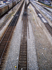 Fototapeta na wymiar train tracks