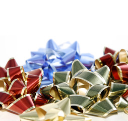 close up on bows - with copy space for your text