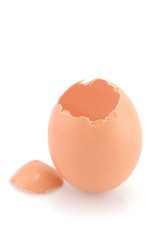 cracked chicken egg