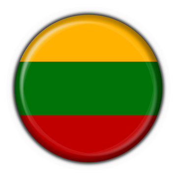 bottone bandiera della lituania - lithuania flag
