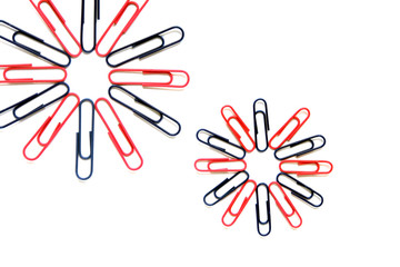 paper clip flower