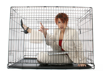 caged