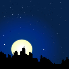 rooftops night view