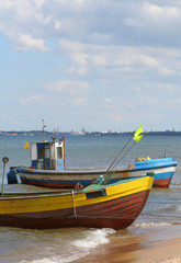Fototapeta na wymiar old fishing boats