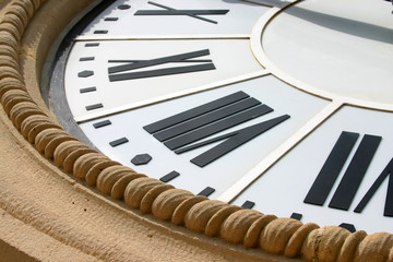 closeup of clock