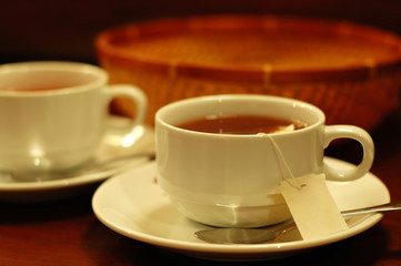 teacups and basket