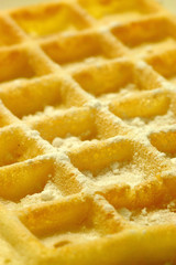 gaufre et sucre glace