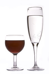 wine and champagne