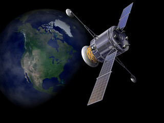 satellite in orbit