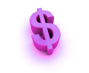 dollar 3d sign