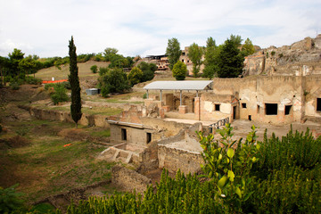 italian town pompeii view on ruins #3